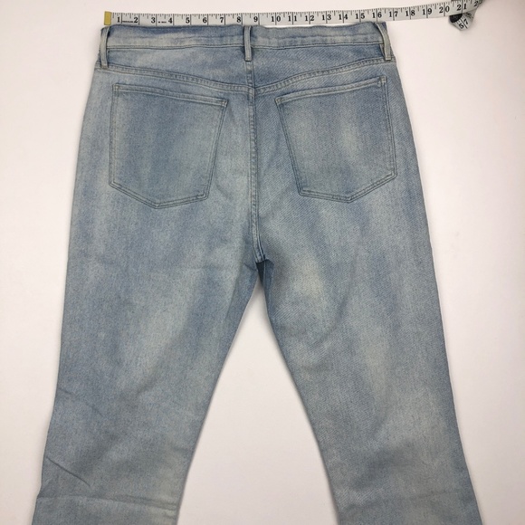 NWOT 3X1 Light Wash Distressed Straight Leg Jeans - Picture 2 of 7